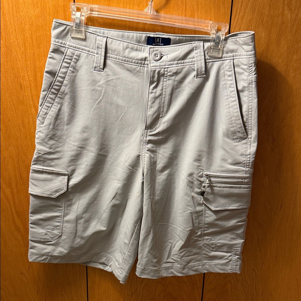 Never worn but no tags George Light Gray Cargo Shorts
